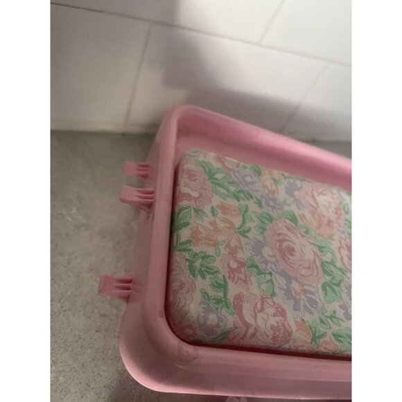 1987 Vintage Barbie 90s pink bedding bed blankets pillows mattress Sweet Roses - Picture 2 of 2